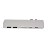 Maxbell 7 In 1 USB Type C Hub 4K HDMI & 2 USB C & SD/TF Card Reader & 2 USB 3.0