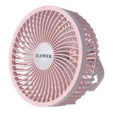 Maxbell Mini Fan 360 Degree Tilt Rotation Natural Wind Portable for Hiking Office Plug in