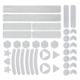 Maxbell Reflective Stickers Tape Waterproof for Automotive Scooter Mountain Bike White