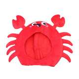 Maxbell Animal Costume Hat Plush Winter Warm Hat for Halloween Dress up Cold Weather Crab