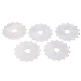 Maxbell 5Pcs Boxed 45mm Crochet Edge Skip Skip Stitch Rotary Cutter Blades 15 teeth