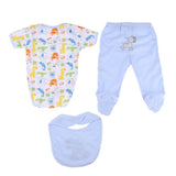 Max Lovely Printed Rompers Pants & Bibs For 20'' Newborn Infant Doll Accessories