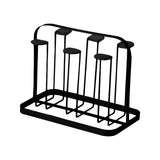 Maxbell Stylish Mug Drying Rack Glasses Tea Cup Organizer for Kitchen Counter Black