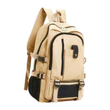 Maxbell Computer Bag Daypack Gifts Travel Backpacking Tote Storage Laptop Backpack Light Khaki