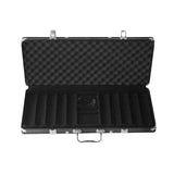 Maxbell Chip Suitcase Box Aluminum Alloy Thicken High Capacity Solid Carrying Case Black