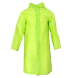 Maxbell Reusable Clear Adult Outdoor Hiking Rain Poncho Raincoat XL Fruit Green