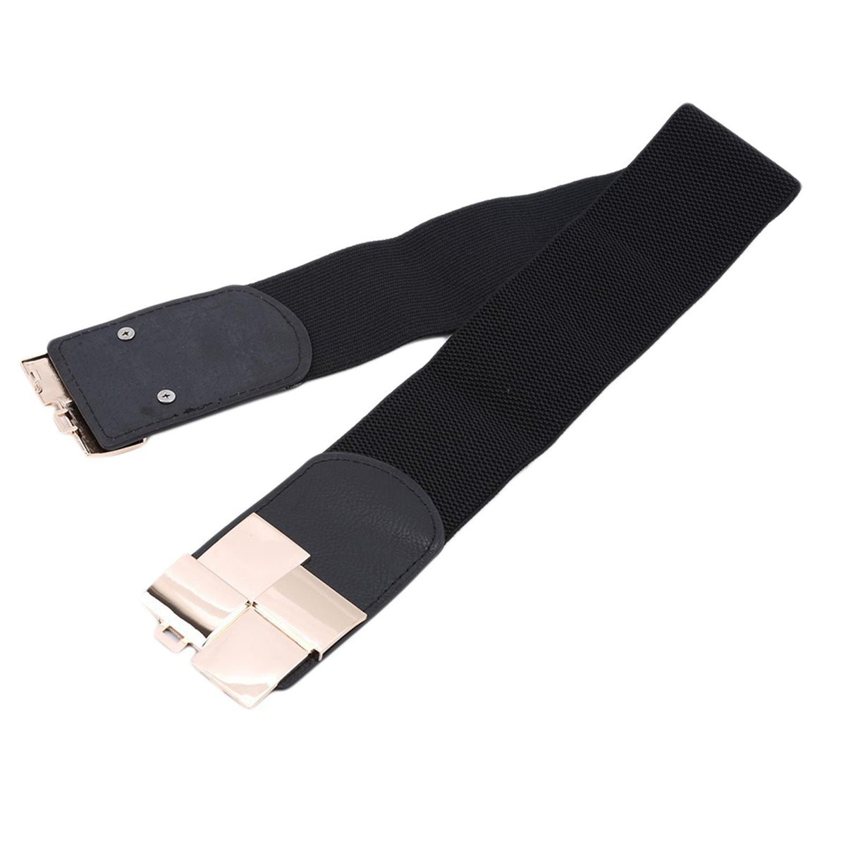 Maxbell Wide Waist Skinny belt Size Exquisite Decorative for Dress Ladies Black
