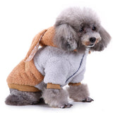 Max Pet Puppy Dog Comfortable Rabbit Shape Jacket Warm Plush Coat Apricot