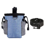 Maxbell Training Bag Drawstring Poop Bag Dispenser with Waist Belt Treat Dog Pouch Blue