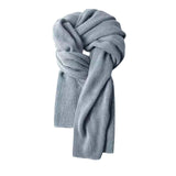 Maxbell Winter Scarf Autumn Fall Comfortable Shawl for Outdoor Sports Hiking Travel Light Gray