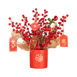 Maxbell Simulation Berries Flowerpot Chinese Party Decor Decorative Gift Table Style f