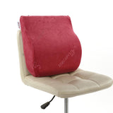 Max Soft Memory Foam Back Cushion Head Neck Rest Support Pillow Office Wine Red