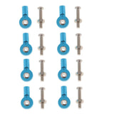 Max 8pcs M3 Link Rod End Ball Joint for 1/10 RC Car Truck Buggy Crawler Blue