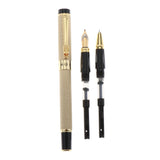 Max Aluminum Fountain Pen School Office Students Stationery Signature Pen golden