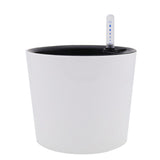 Max Self Watering Traditional Round Planter Pot  White