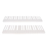 Maxbell 1 Set 52 Keys Piano Keyboard Replacement Keytops Kit