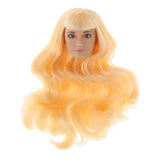 Max Maxb 1/6 Scale Female Figure Head Sculpt Moving Eye Beauty Charming Wheat Color