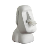 Maxbell Stone Figure Paper Towel Dispenser Container Napkin Holder for Decoration White
