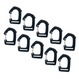 Maxbell 10Pcs Webbing Strap Hook Webbing Buckles for Camping Suitcase Backpack Strap