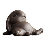 Maxbell Bunny Statue Animal Sculpture Decor Rabbit Figurine for Home Living Room Lie Down7cmx5cmx10cm