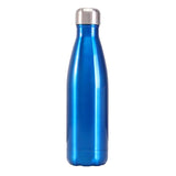 Maxbell 500ML Double-Walled Insulated Bottle Stainless Sports Travel Drinking Water Light Transparent Blue