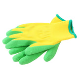 Maxbell Kids Gardening Gloves DIY Painting Gloves Rubber Coated Palm Hand Protection for 2 to 8 Ages B
