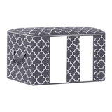 Maxbell Clothes Storage Bag Quilt Bedding Zipper Organizer Grey 45x30x20cm B