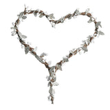Max Handmade DIY Heart Flower Leaf Wreath Garland Forehead Hair Band  Silver