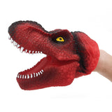 Max Dinosaur Hand Puppet Tyrannosaurus Gloves Party Scared Toy for Child Red