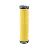 Maxbell Bike Handlebar Sleeve Rubber Bicycle Lock on Anti slip Grip Yellow Lattice
