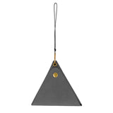 Maxbell Hanging Neck Pouch Decorative PU Leather with Removable Lanyard Purse Holder Dark Gray