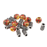 Maxbell 18x Alloy Spacer Beads Hair Braiding Jewelry Making DIY Necklace Pendants 05