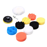 Maxbell 3"/4"/5" Auto Waxing Polishing Buff Buffing Sponge Pads Kit Car Polisher 4 Inch