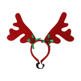 Maxbell Hair Hoop Comfortable Reindeer Antler Headband for Unisex Pets Birthday Red Antlers