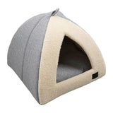 Maxbell Winter Pet Bed Nest Pet Tent with Mat Cave Bed Nonslip for Hedgehog Puppy Gray