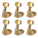 Maxbell 6 Pieces Electric Guitar String Button Tuning Key Tuner Pegs Closed Knobs