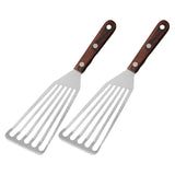 Maxbell Fish Spatula Dishwasher Safe Kitchen Tools for Cooking Fish, Meat Kitchen M Wood Handle