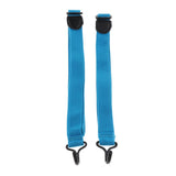 Maxbell 2pcs Adjustable Nylon Ukulele Straps Kit for Ukulele Guitar Accessory Blue