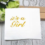 Max 5x Paper Napkin for Wedding Birthday Baby Shower Party it is a girl