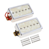 Maxbell 2 Pieces Electric Guitar Pickups Double Coil Humbucker Pickups Light Yellow