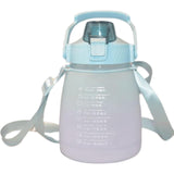 Maxbell Outdoor Motivational Water Bottle Time Marker Green
