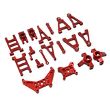 Maxbell 1/14 RC Cars Metal Spare Parts for 14301 14302 Accessory DIY Easy to Install Red