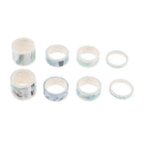 Maxbell Set of 8 Rolls Paper Tape selfadhesive paper stickers scrapbooking tape B