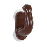 Max Maxb Creative 3D Arm Design Suction Cup Hooks Wall Decoration Hangers Brown