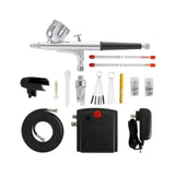 Maxbell Mini Airbrush Set Accessories Spray Pump for Nail Art Model Painting Leather