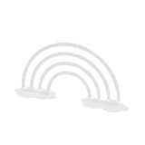 Maxbell Earring Holder with 66 Holes Removable Base 4 Tier for Showcase Vanity Clear White