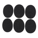 Max 6 Pieces/Pack Denim Iron On Jean Patches Jeans Repair Kit Oval Black