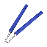 Maxbell Foam Training Nunchucks Comfortable Grip for Martial Arts Taekwondo Wingchun Blue
