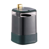 Maxbell Toothpick Holder Dispenser with Clear Lid for Picnic Dining Table Restaurant Dark Green