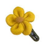 Maxbell Autumn Winter Large Flower Hair Clip Elegant Hairgrips Women Girl Female Yellow